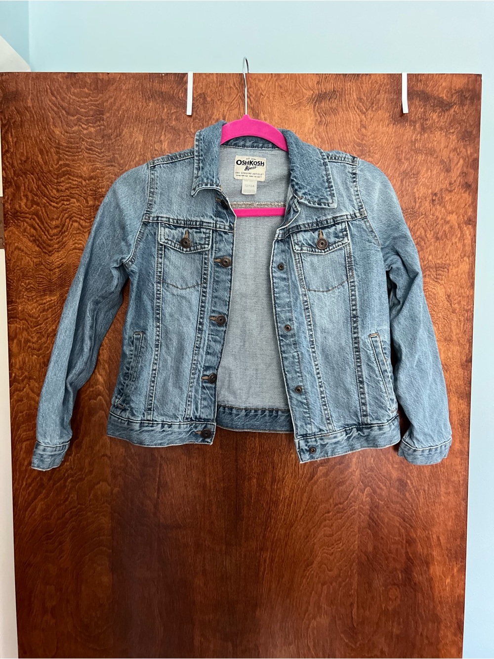 OshKosh B'gosh Kids Medium Wash Denim Jacket Girls 12